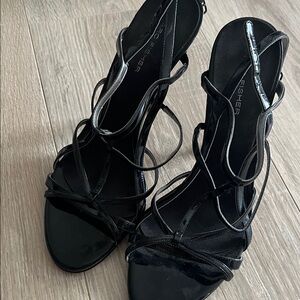 Marc Fisher Black Strappy Heels